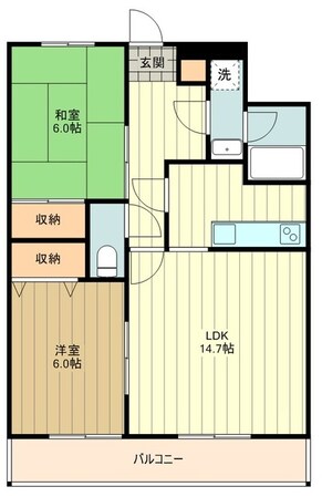 グランドヒルズ弐番館の物件間取画像